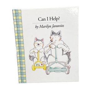 Can I Help by Marilyn Janovitz North South Books 1996 Wolf Cub and Father HC